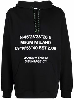 MSGM худи с принтом