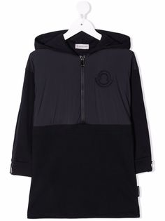 Moncler Enfant платье на молнии с капюшоном