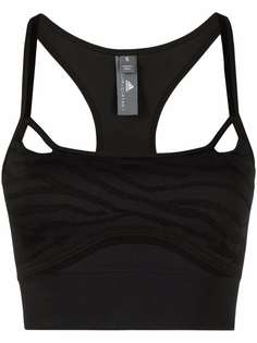 adidas by Stella McCartney panelled-strap sports bra