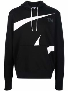 Nike graphic-print cotton hoodie