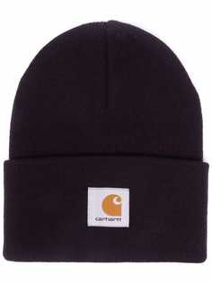 Carhartt WIP knitted logo-patch beanie