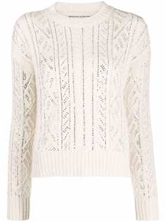 Ermanno Scervino кашемировый джемпер с кристаллами