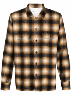 Universal Works plaid-pattern utility shirt