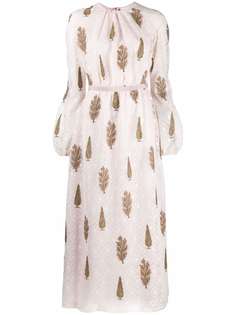 Giambattista Valli crochet-design long-sleeve dress