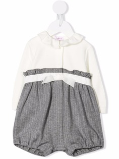 Il Gufo pinstripe cotton-jersey romper