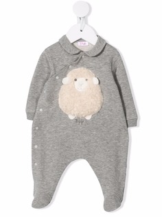 Il Gufo sheep-appliqué detail pyjamas