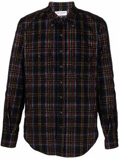 Saint Laurent рубашка в клетку
