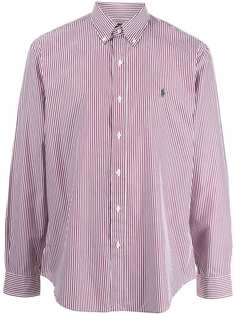 Polo Ralph Lauren embroidered-logo striped cotton shirt