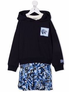 Kenzo Kids colour-block sweatshirt dress