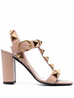 Valentino Garavani босоножки Roman Stud на блочном каблуке
