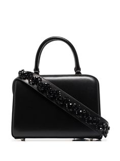 Simone Rocha ROCHA BOX LTHR BEAD HANDL TOP HANDL BAG