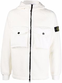 Stone Island Compass-patch fleece jacket