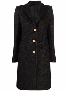 Tagliatore marled wool-blend coat