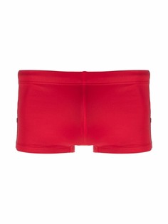Emporio Armani logo-tape swim shorts