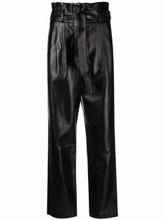 Arma tied-waist leather trousers