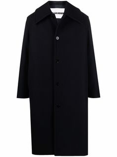 Jil Sander однобортное пальто