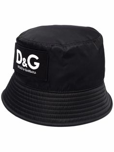 Dolce & Gabbana панама с нашивкой-логотипом