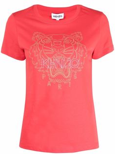 Kenzo футболка с вышитым логотипом