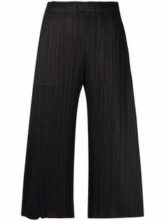 Pleats Please Issey Miyake укороченные плиссированные брюки