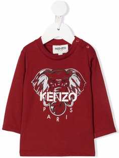 Kenzo Kids топ с длинными рукавами и логотипом