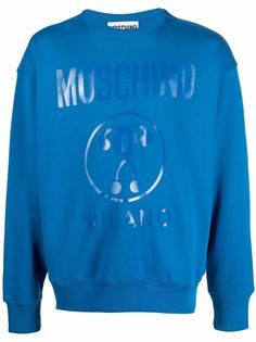 Moschino толстовка с тисненым логотипом