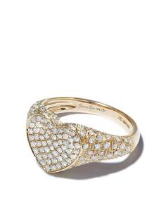 Yvonne Léon 9kt yellow gold Chevalier diamond ring