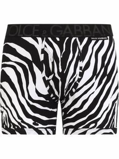 Dolce & Gabbana боксеры с зебровым принтом