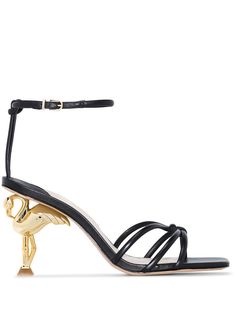 Sophia Webster Flo Flamingo 85mm leather sandals