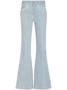 Chloé logo motif flared jeans