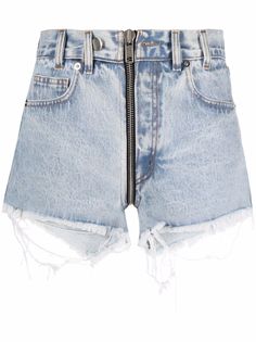Almaz короткие джинсовые шорты с необработанными краями Алмаз