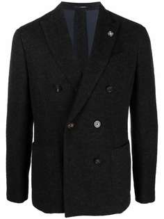 Lardini double-breasted wool blazer