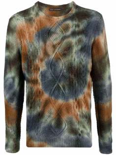 Daniele Alessandrini tie-dye pattern long-sleeved jumper