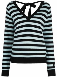 Blugirl Striped V-neck jumper