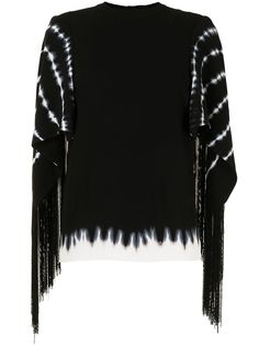 Proenza Schouler топ с бахромой и принтом тай-дай