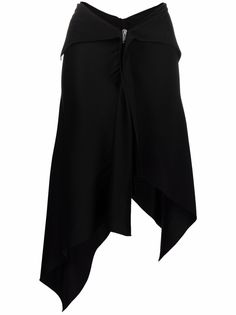 Givenchy zip-front asymmetric skirt