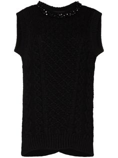 Simone Rocha embellished crewneck vest