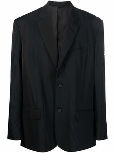 Balenciaga пиджак с нашивкой-логотипом