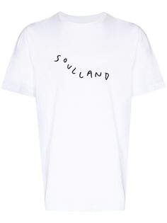 Soulland marker logo chest T-shirt