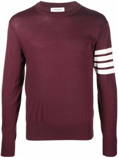 Thom Browne 4-Bar crew-neck jumper