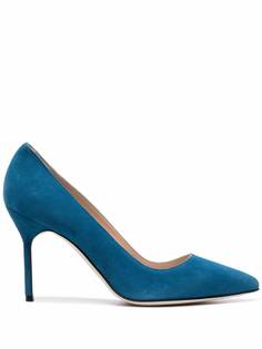 Manolo Blahnik pointed leather pumps