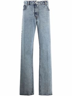 Nina Ricci джинсы широкого кроя из вареного денима