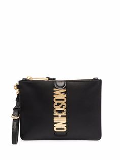 Moschino клатч с логотипом
