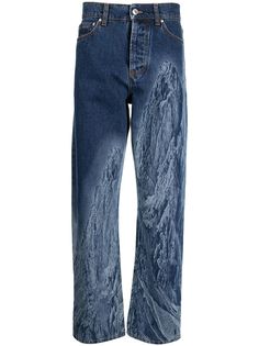 MSGM прямые джинсы с принтом