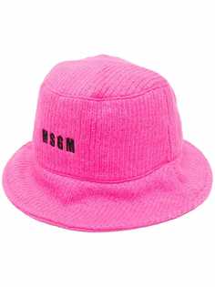 MSGM logo-embroidered bucket hat