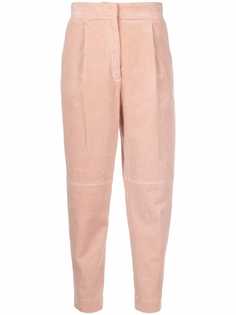 Antonelli corduroy cropped high-waist trousers