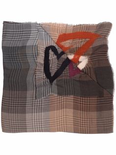 Faliero Sarti check print scarf