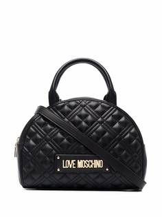 Love Moschino стеганая сумка-тоут с логотипом
