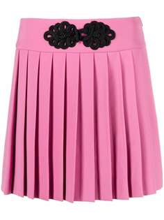 Boutique Moschino плиссированная юбка Cady с вышивкой