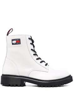 Tommy Jeans Iridescent eyelet ankle boots