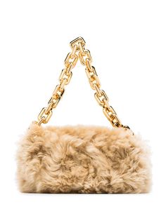 Bottega Veneta сумка на плечо Chain Pouch с мехом